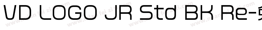 VD LOGO JR Std BK Re字体转换